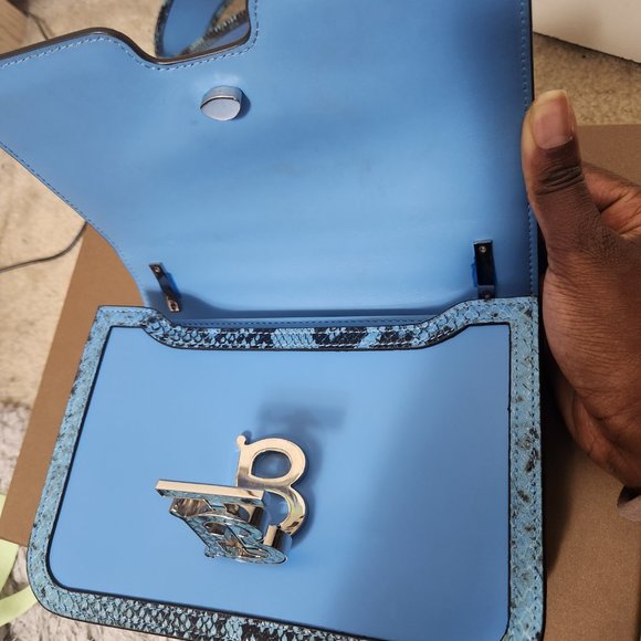BURBERRY Bright Sky Blue Crosbody Bag - Picture 12 of 16